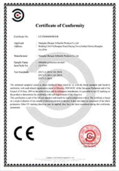 Lindaoyi CE certificate