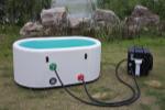 ice bath tub outdoors