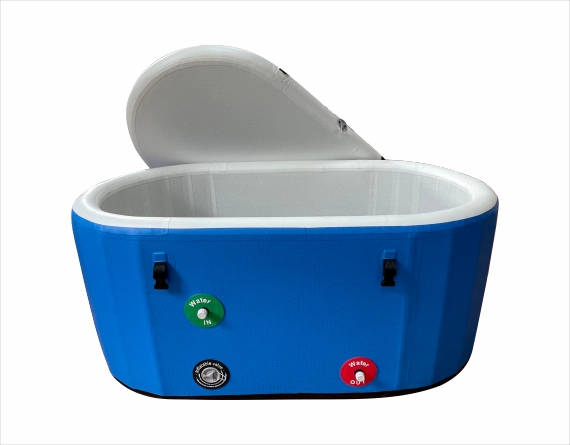 ice bathtub blue with cover