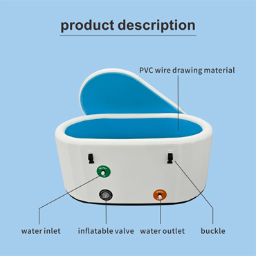 LDY oval white and blue tub component