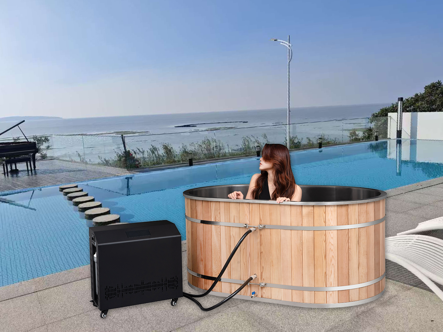 LDY wooden tub real use image