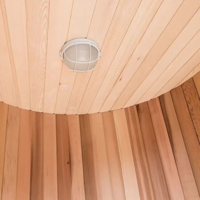 Cylindrical Outdoor Steam Room