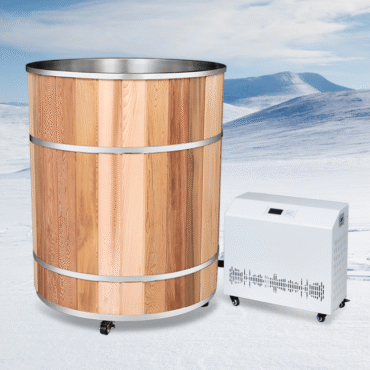 stainless wooden tub