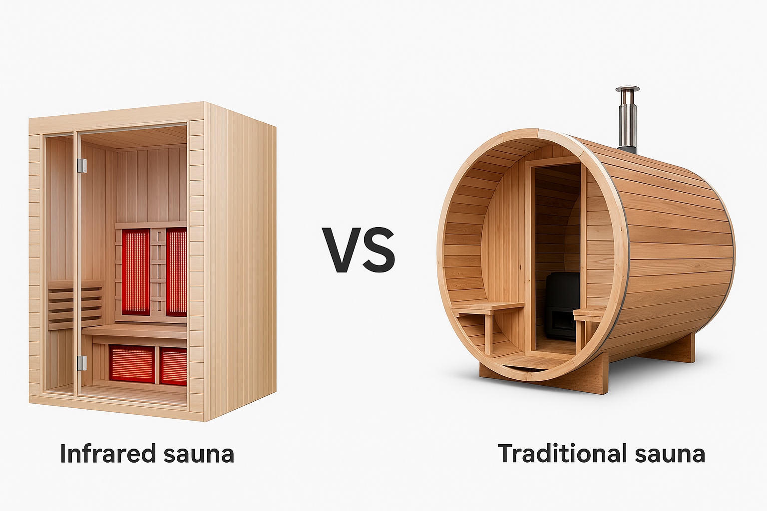 outdoor sauna vs traditional sauna