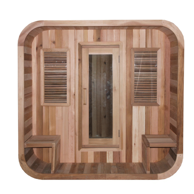 Solid Wooden Outdoor Wet Steam Sauna