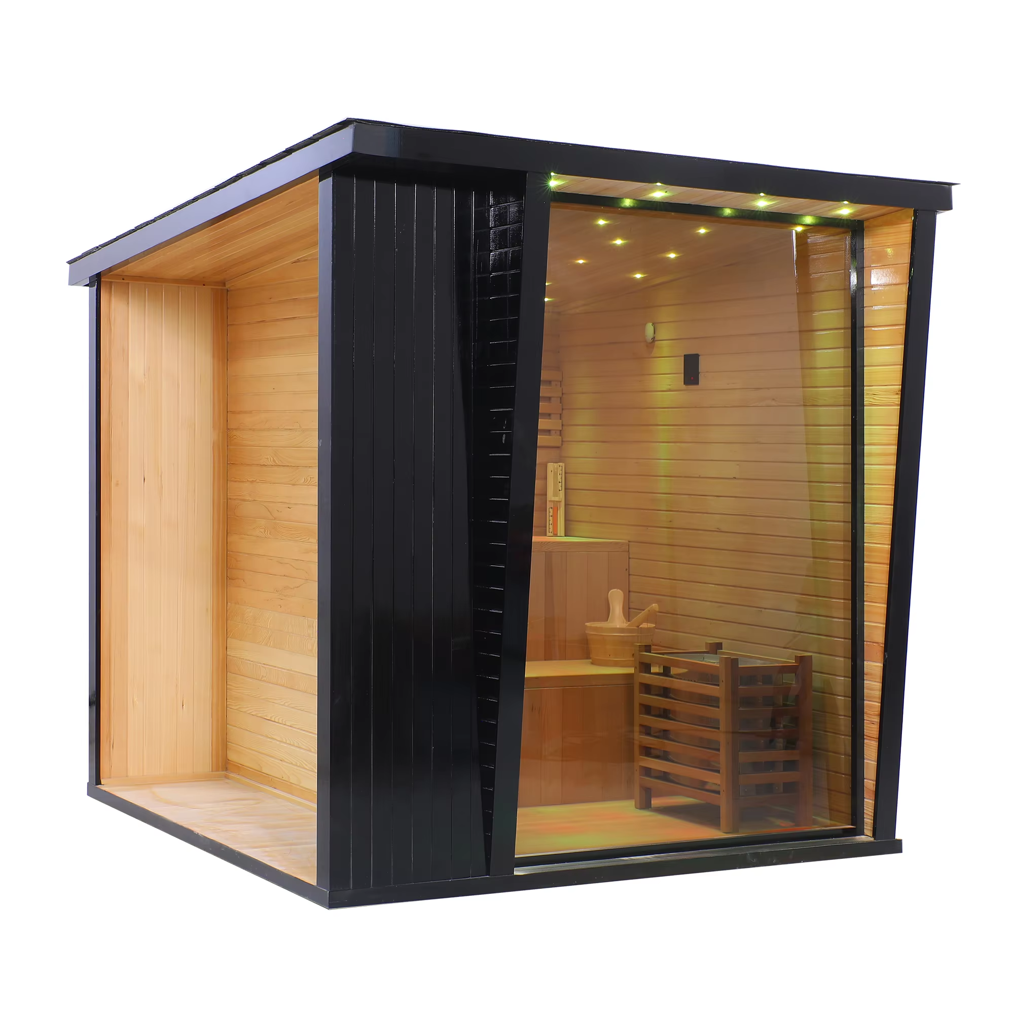 Modern Style Outdoor Cedar Sauna Room for Sale