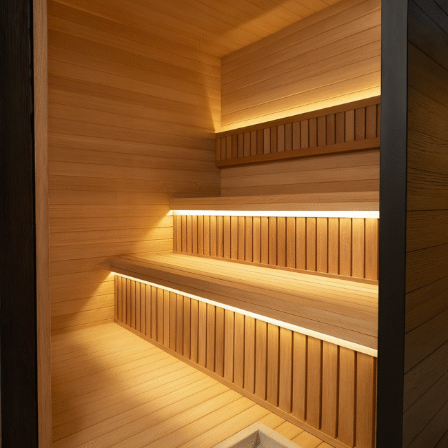 Modern Design Outdoor Wooden Dry Steam Sauna Shower