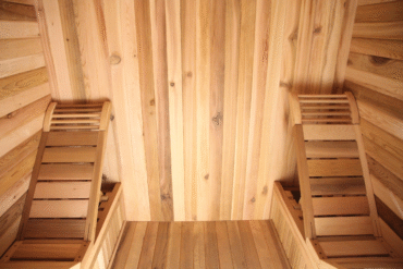 Ergonomic Wooden Lounger Benches