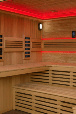The Interior Design of Modern Home Wet & Dry Steam Sauna Room