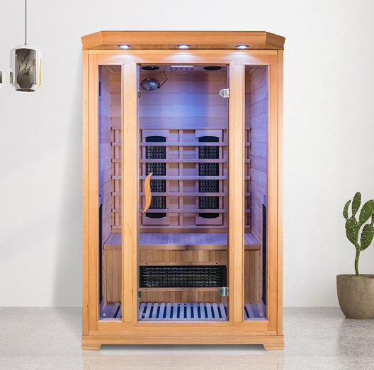 Luxury Design Indoor Solid Wood Far Infrared Sauna