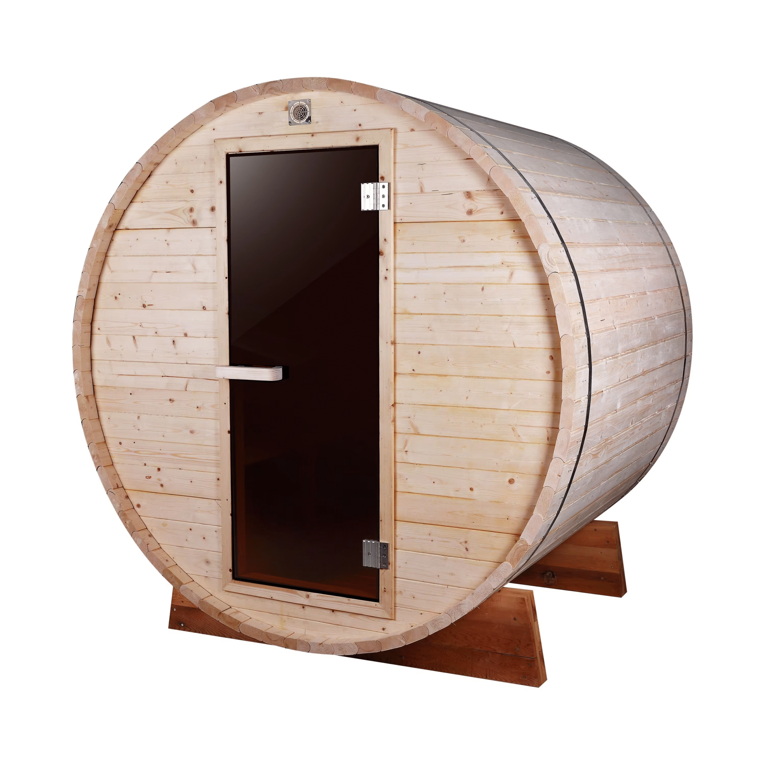 Barrel Outdoor Sauna With Panoramic Window