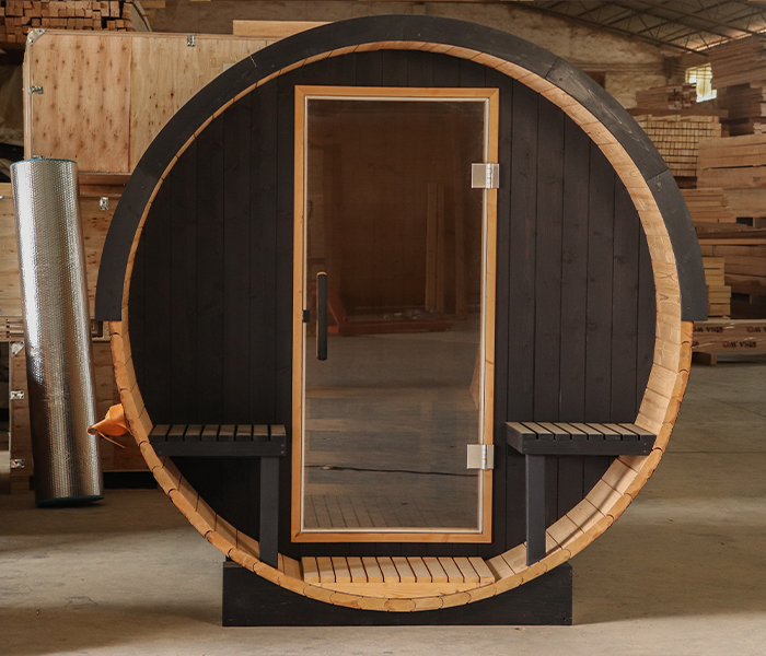 Outdoor Garden Traditional Barrel Sauna Room