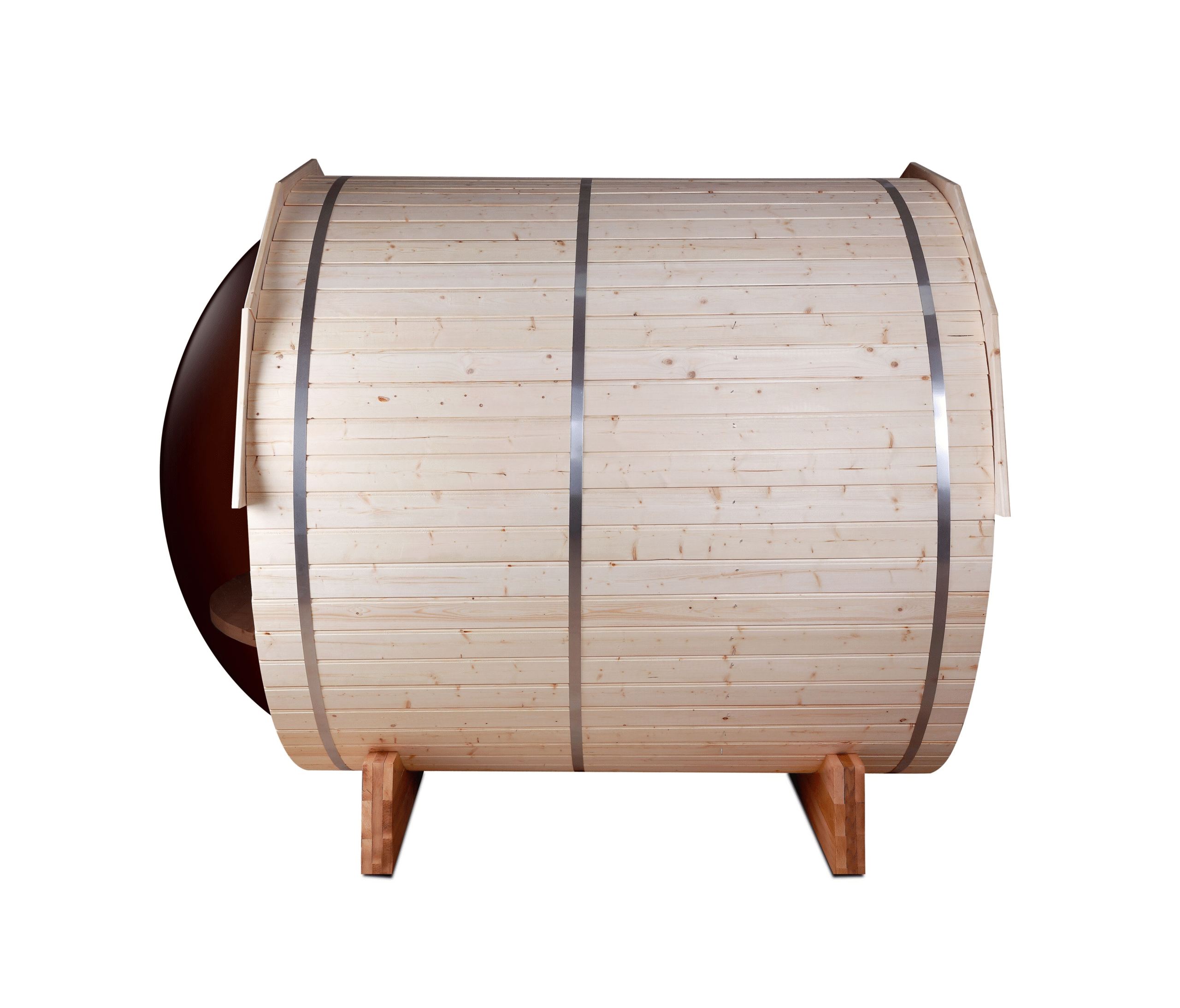 Barrel Outdoor Sauna With Panoramic Window