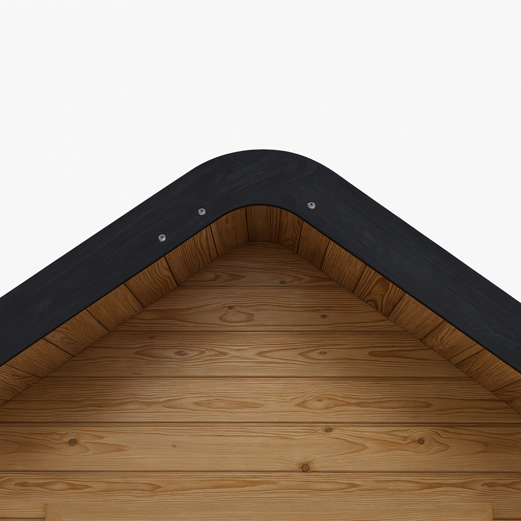 Sauna Roof Corner Detail