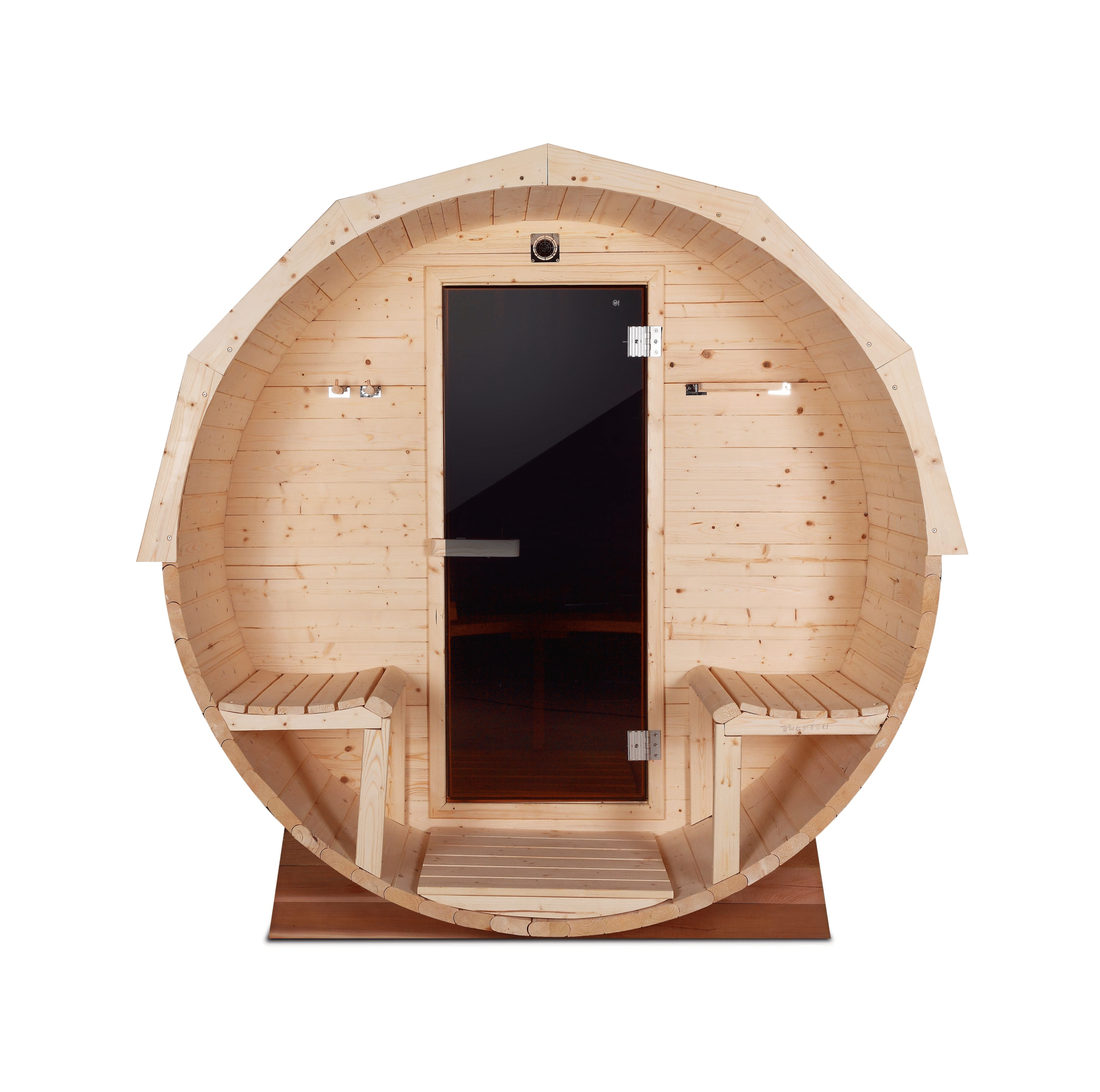 Barrel Outdoor Sauna With Panoramic Window
