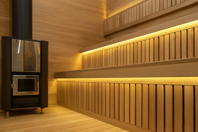 Modern Design Outdoor Wooden Dry Steam Sauna Shower