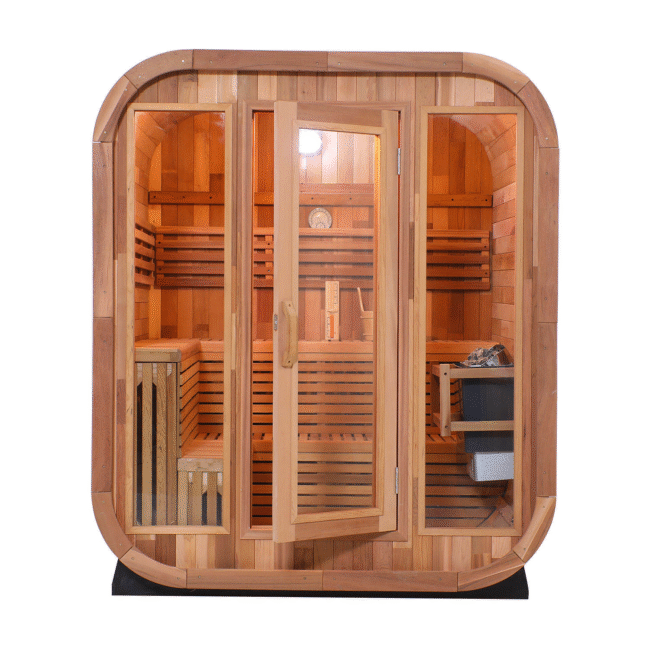 Luxury Solid Wooden 4 Person Outdoor Sauna